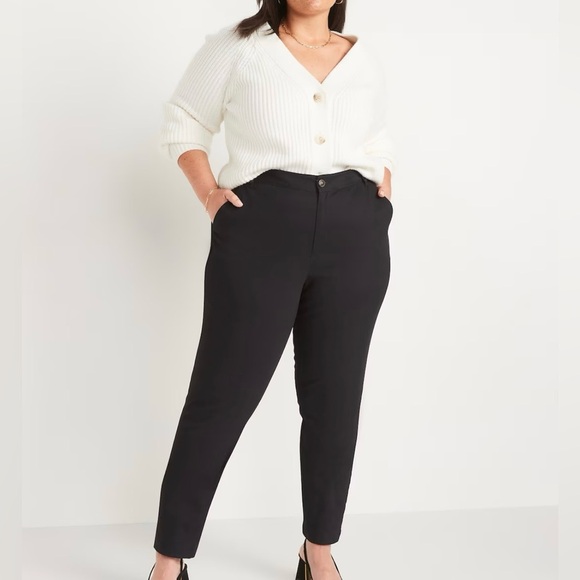 Old Navy High Waisted Wow Skinny Pants In Black. New With Tags. - Picture 2 of 12